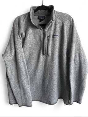 Patagonia Gray Quarter-Zip Fleece Pullover